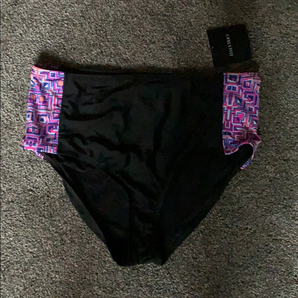 High waisted swim bottoms